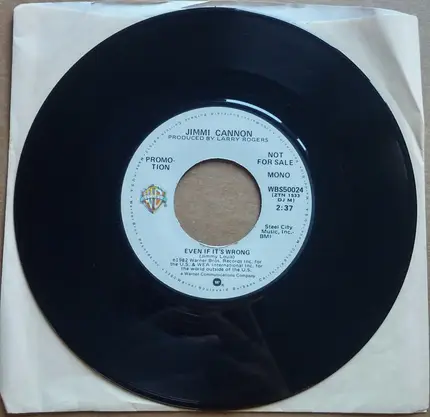 Jimmi Cannon - Even If It's Wrong