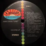 LP - Jimmie Davis - Live!