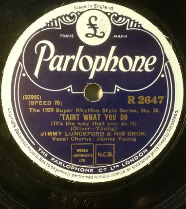 Jimmie Lunceford And His Orchestra - Cheatin' On Me / 'Taint What You Do