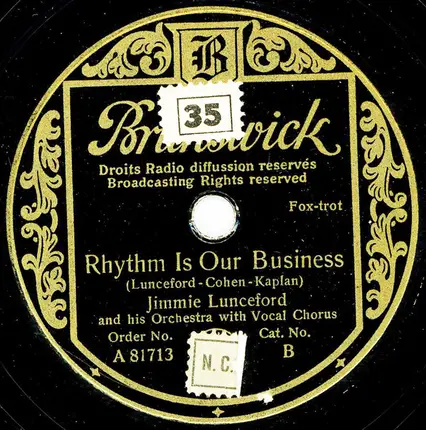 Jimmie Lunceford And His Orchestra - Stratosphere / Rhythm Is Our Business