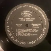 LP - Jimmie Skinner - Jimmy Skinner Sings Jimmie Rodgers - Mono