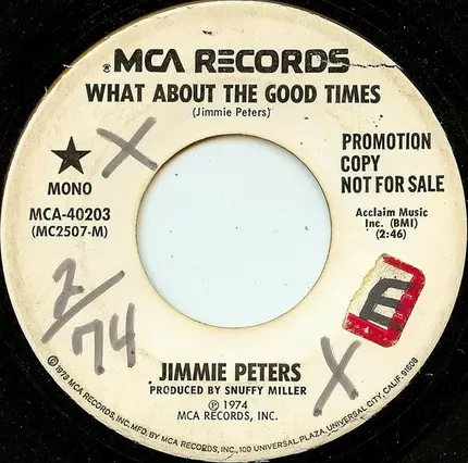 Jimmie Peters - I Overlooked A Good Thing Way Too Long