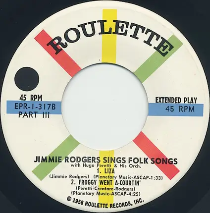 Jimmie Rodgers - Jimmie Rodgers Sings Folk Songs (Part III)