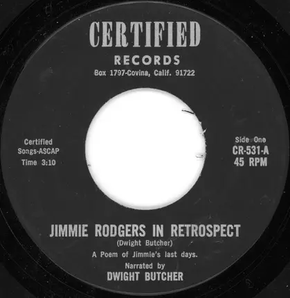Jimmie Rodgers, Dwight Butcher - Jimmie Rodgers In Retrospect