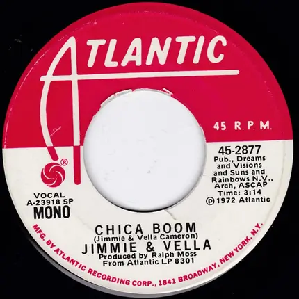 Jimmie & Vella Cameron - Chica Boom