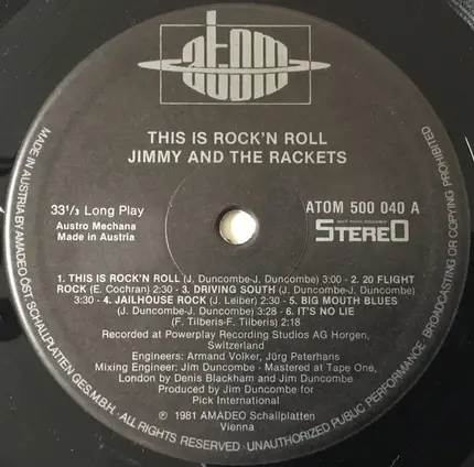Jimmy & The Rackets - This Is "Rock'n'Roll"