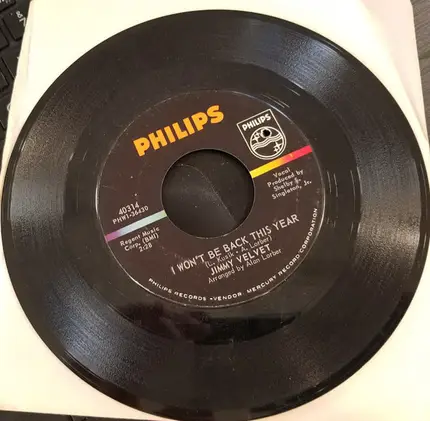 Jimmy Velvet - I Won't Be Back This Year / Young Hearts