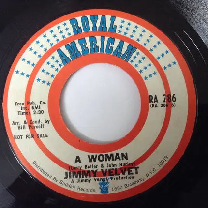 Jimmy Velvet - It's You b/w A Woman