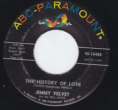 Jimmy Velvet - We Belong Together / The History Of Love
