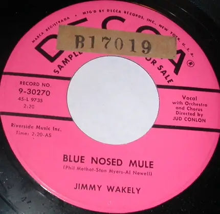Jimmy Wakely - Blue Nosed Mule/The Hand That Swept The Stars