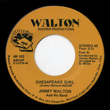 Jimmy Walton - Linda Love / Chesapeake Girl