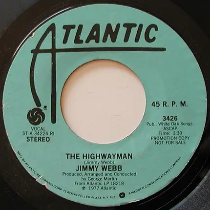 Jimmy Webb - The Highwayman