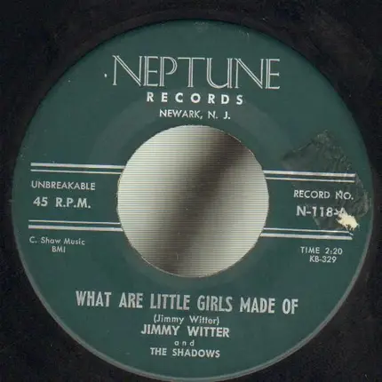 Jimmy Witter And The Shadows - What Are Little Girls Made Of / My Kind Of Woman