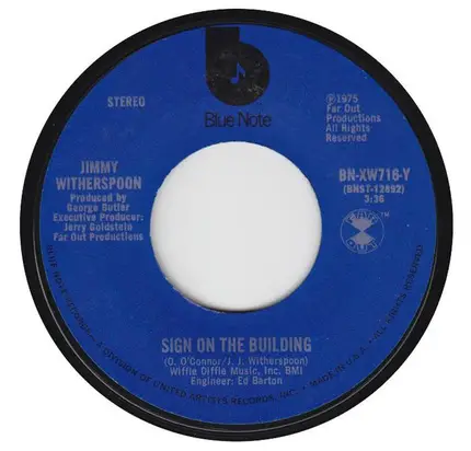 Jimmy Witherspoon - Sign On The Building