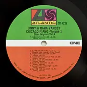 LP - Jimmy Yancey & Mama Yancey - Chicago Piano - Volume One - Gatefold
