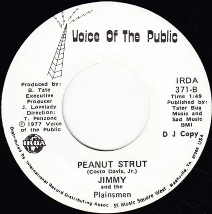 Jimmy And The Plainsmen - Hey Billy / Peanut Strut