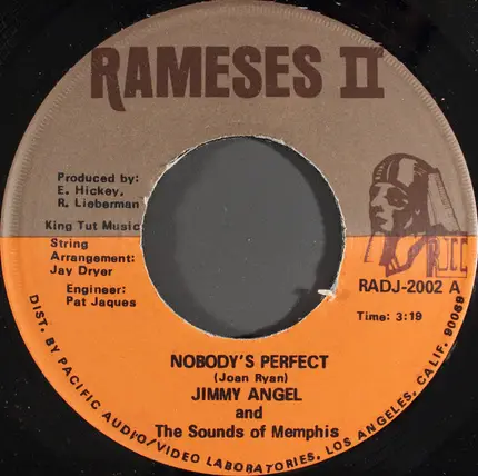 Jimmy Angel And The Sounds Of Memphis - Nobody's Perfect