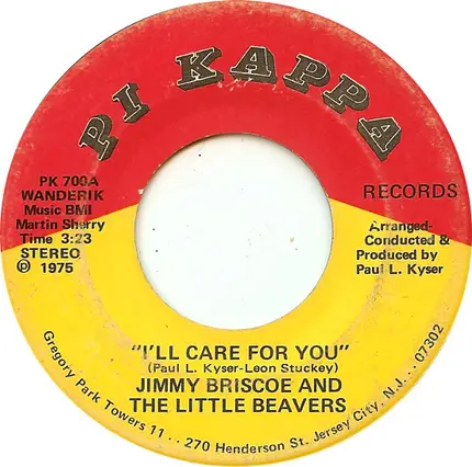Jimmy Briscoe And The Beavers - I'll Care For You