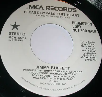 Jimmy Buffett - Please Bypass This Heart