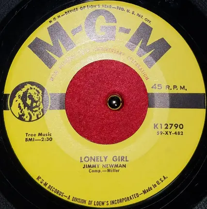 Jimmy C. Newman - I'd Just Be Fool Enough / Lonely Girl