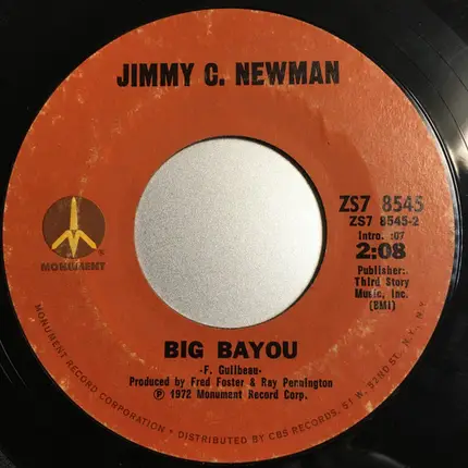 Jimmy C. Newman - Not As A Sweetheart (Just As A Friend) / Big Bayou