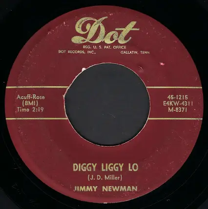 Jimmy C. Newman - Night Time Is Cry Time / Diggy Liggy Lo