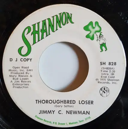Jimmy C. Newman - Thoroughbred Loser