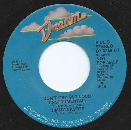 Jimmy Castor - Don't Cry Out Loud