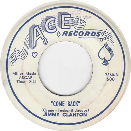 Jimmy Clanton - Wait / Come Back