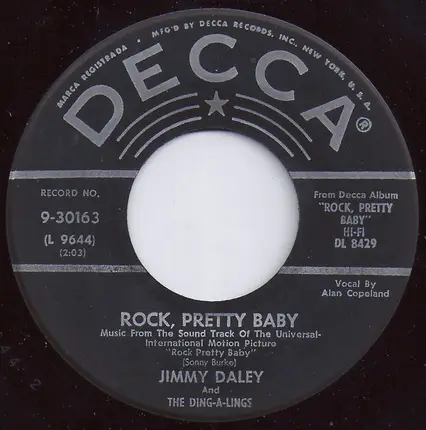 Jimmy Daley And The Ding-A-Lings - Rock Pretty Baby / Can I Steal A Little Love