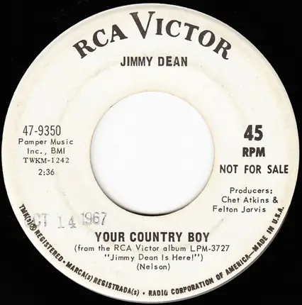 Jimmy Dean - I'm A Swinger