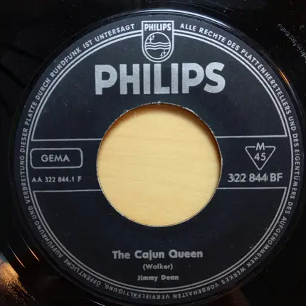 Jimmy Dean - The Cajun Queen / To A Sleeping Beauty