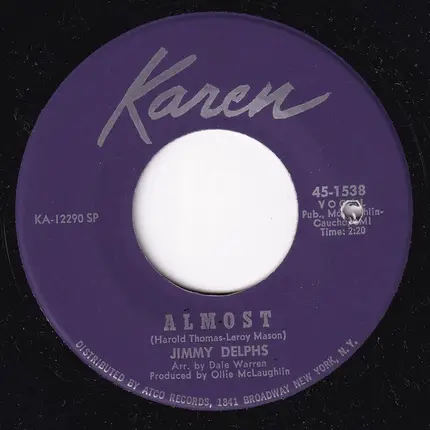 Jimmy Delphs - Don't Sign The Paper / Almost