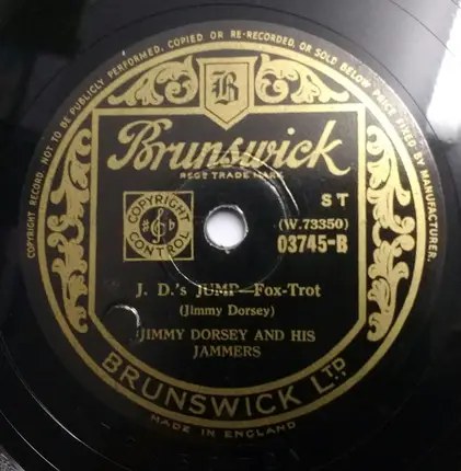 Jimmy Dorsey And His Orchestra / Jimmy Dorsey And His Jammers - Perdido (Lost) / J. D's Jump