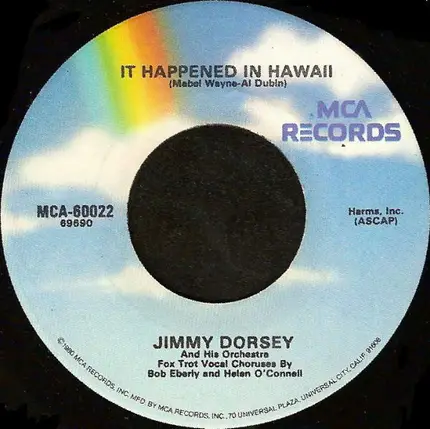 Jimmy Dorsey And His Orchestra - Tangerine / It Happened In Hawaii