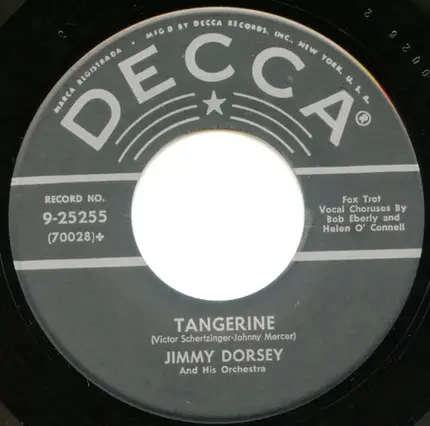 Jimmy Dorsey And His Orchestra - Tangerine / It Happened In Hawaii