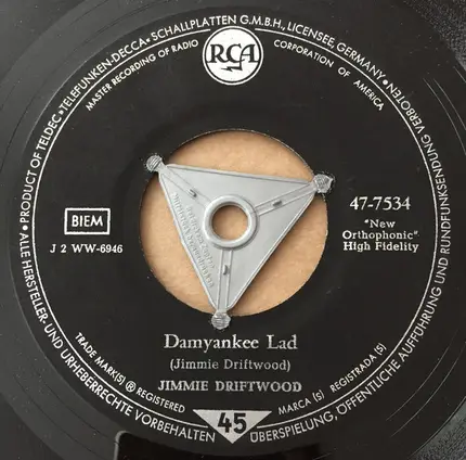 Jimmy Driftwood - The Battle Of New Orleans / Damyankee Lad