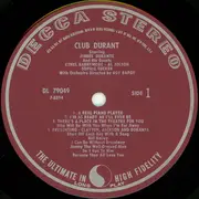 LP - Jimmy Durante - Club Durant Starring Jimmy Durante And His Guests
