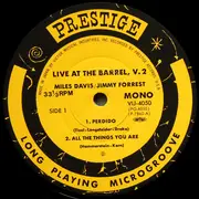 LP - Jimmy Forrest / Miles Davis - Live At The Barrel - Volume Two - Mono, Insert