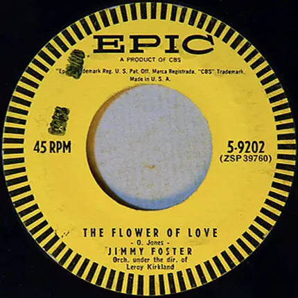 Jimmy Foster - The Man Of The Hour / The Flower Of Love