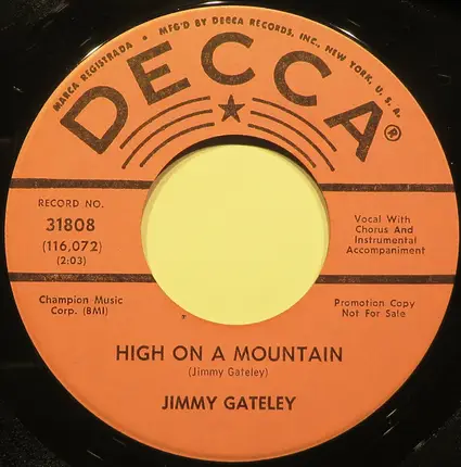 Jimmy Gateley - High On A Mountain