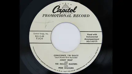 Jimmy Heap And The Melody Masters - Conscience, I'm Guilty / Heap Of Boogie