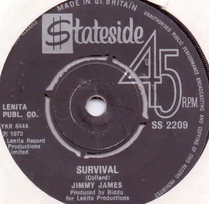 Jimmy James - A Man Like Me / Survival