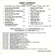 CD - Jimmy Johnson - Tobacco Road