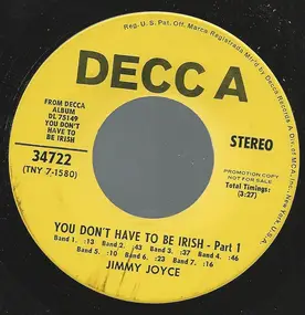 Jimmy Joyce - You Don't Have To Be Irish Part 1 and 2