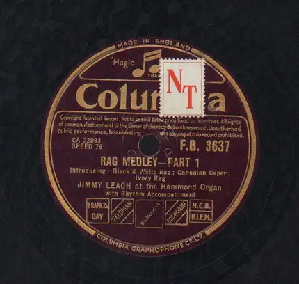 Jimmy Leach - Rag Medly