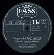 LP - Jimmy McFarlow & Tom Webster - Hammond & Sax For Dancing