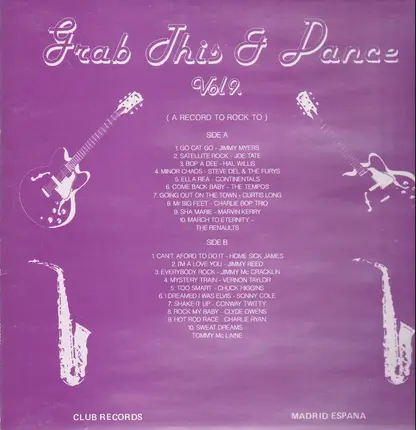 Jimmy Myers, Joe Tate, Hal Willis - Grab This & Dance Vol. 9