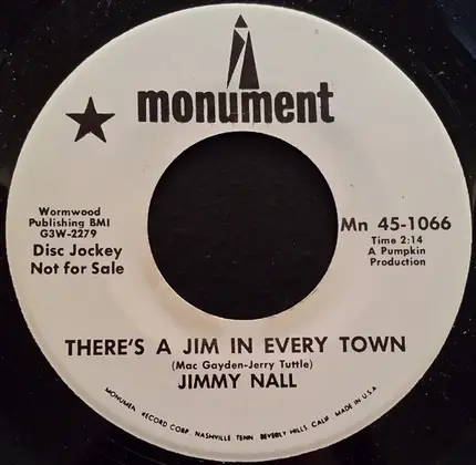 Jimmy Nall - I Get So Lonesome / There's A Jim In Every Town