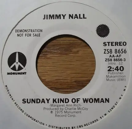 Jimmy Nall - Sunday Kind Of Woman